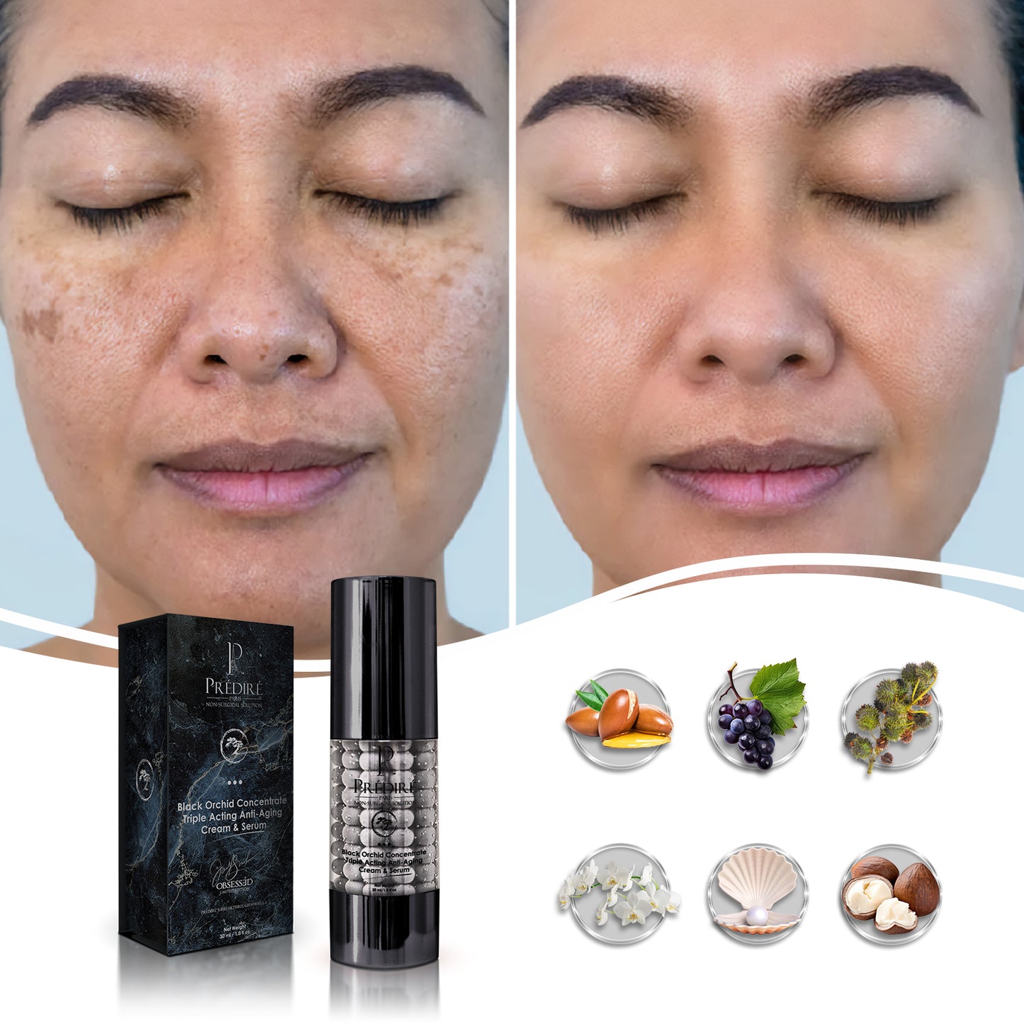 Black Orchid Concentrate Triple Acting Anti-Aging Cream & Serum