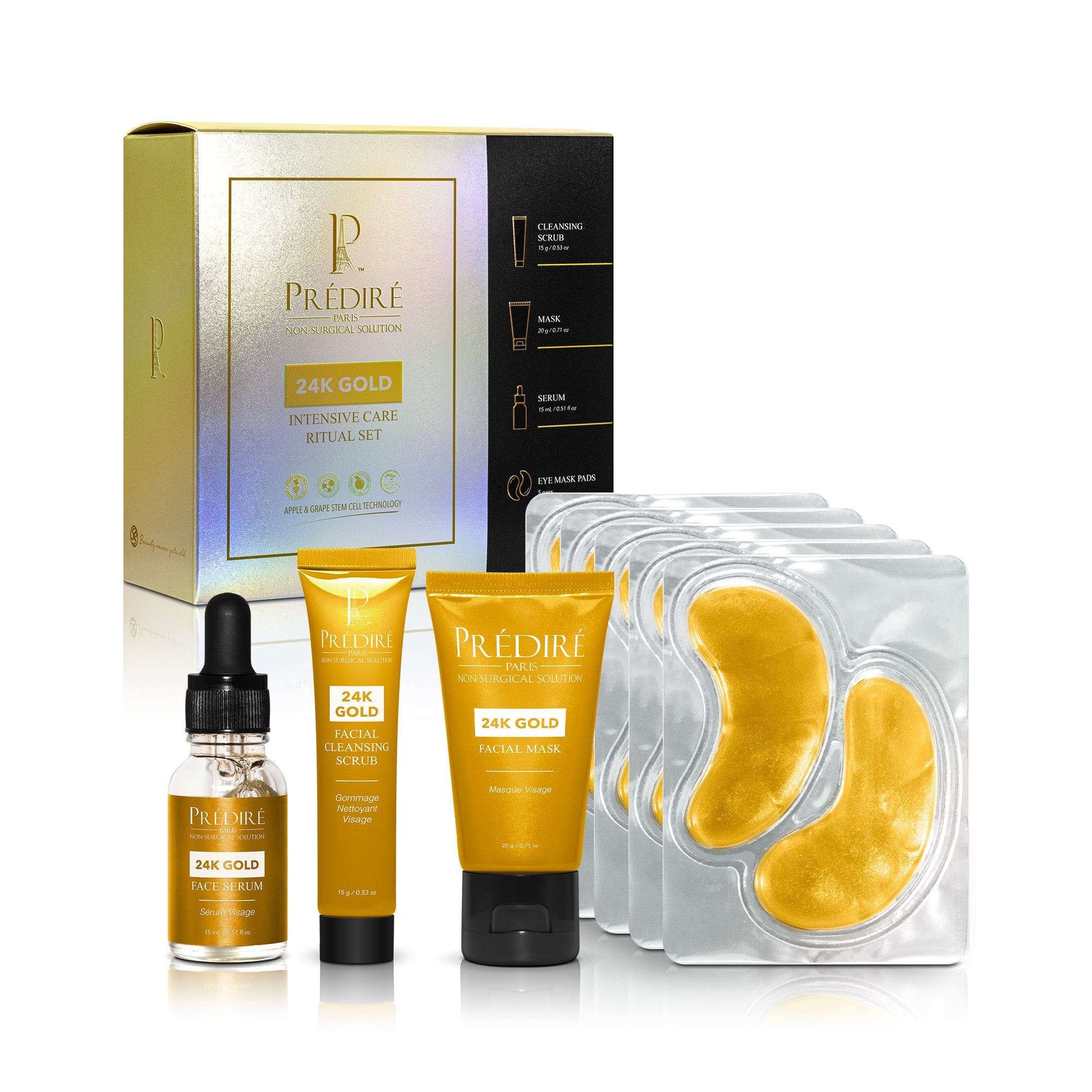 PREIST(プレジスト) スキンケアセット 24K Gold Intensive Care Ritual Set – Prédiré Paris
