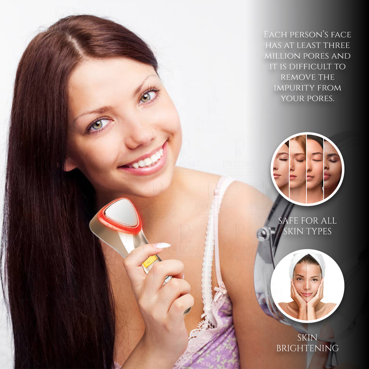 XTREME Skin Rejuvenation Device Hot & Cold LED Light Therapy AntiAg Prédiré Paris