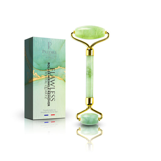 Predire Paris Miracle Stone | Natural Jade Roller Massager | Inflammation, Fine Lines & Wrinkle Remover | Face, Eyes, Neck & Body Applicator