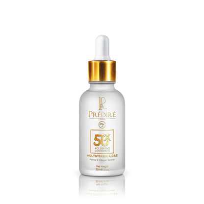 50X Premium Multi-Vitamin A, C, & E Retinol & Collagen Booster 24K Gold Serum