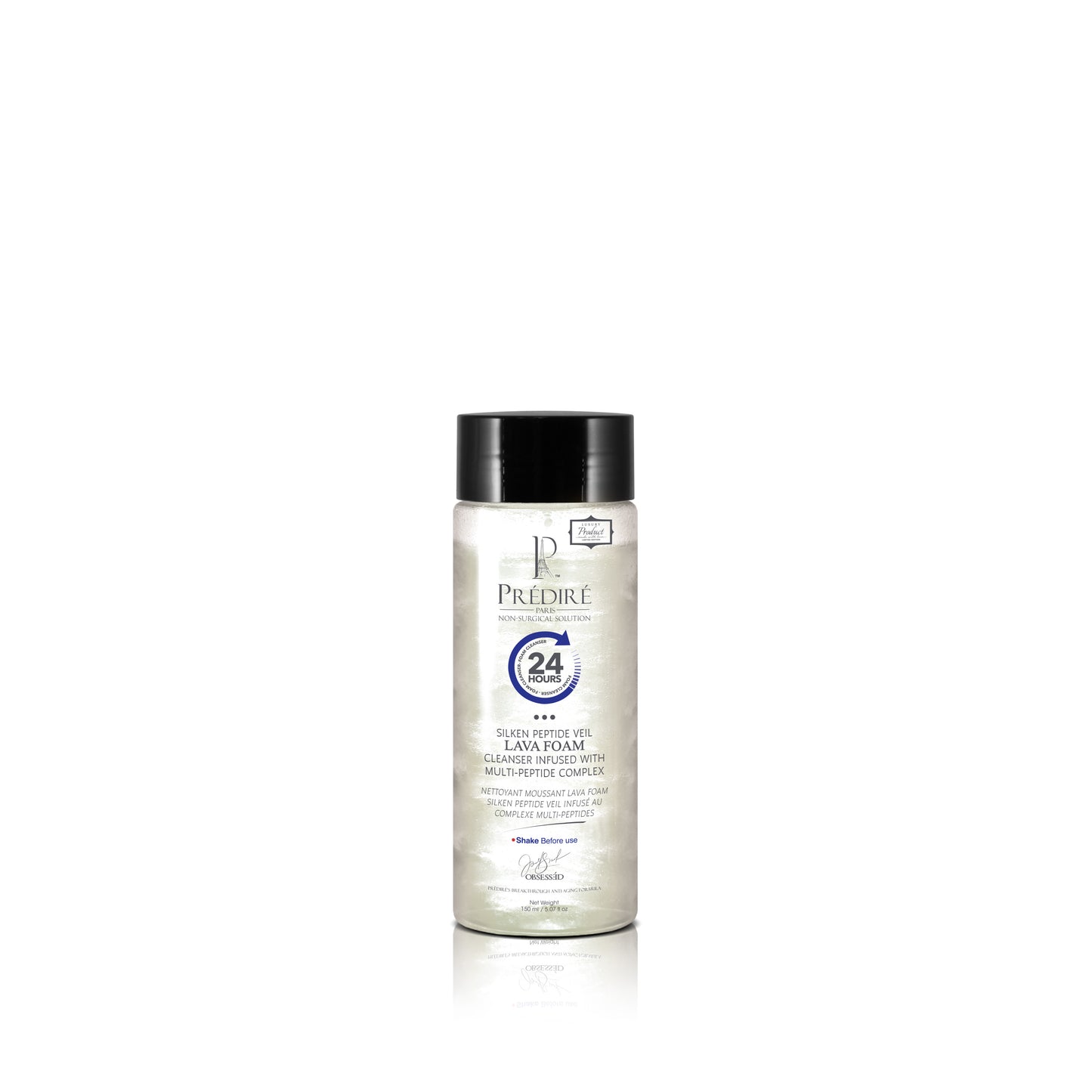 Silken Peptide Veil Lava Foam Cleanser Infused with Multi-Peptide Complex + Refill