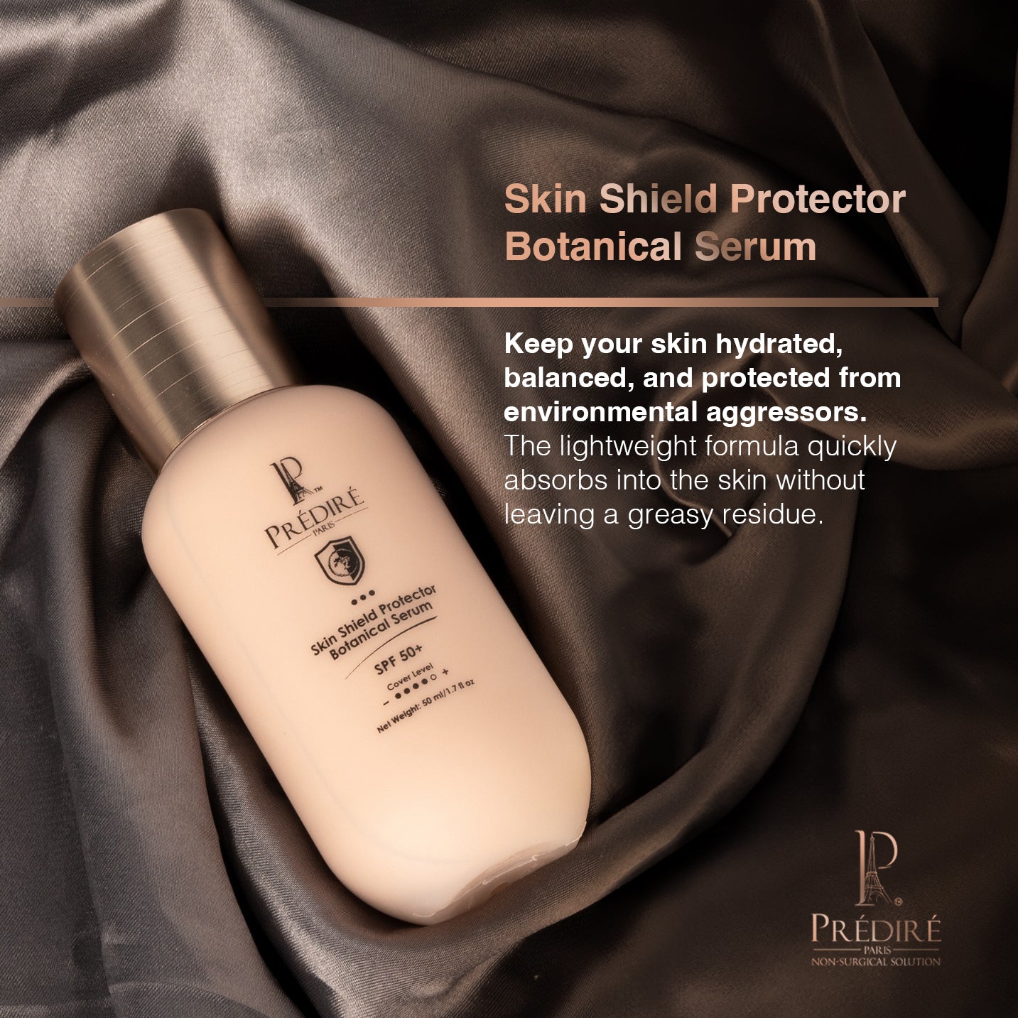 Everyday Care Skin Shield Protector Botanical Serum SPF 50+ – Prédiré Paris