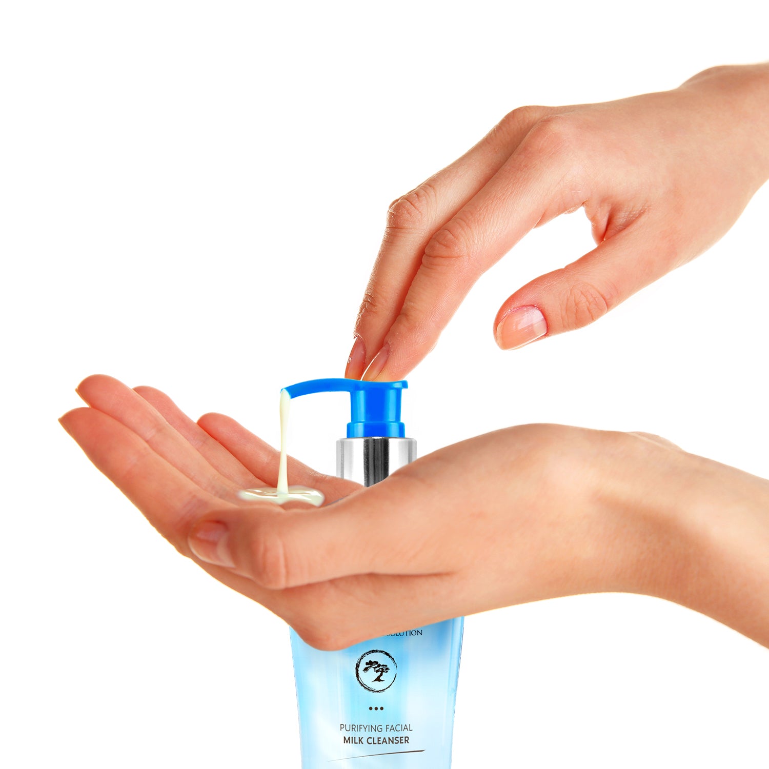 Our Purifying Milk Cleanser is the first step in skincare. Work