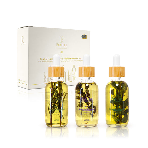 Timeless Botanical Renewal & Balance Essential Oil Trio – Prédiré