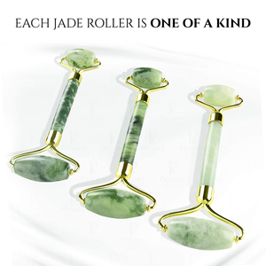 Predire Paris Miracle Stone | Natural Jade Roller Massager | Inflammation, Fine Lines & Wrinkle Remover | Face, Eyes, Neck & Body Applicator